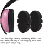 Close up of soft memory foam cushions on PandaEar earmuffs