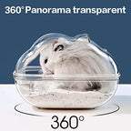 Lazyyzal hamster bathroom showing clear panoramic design
