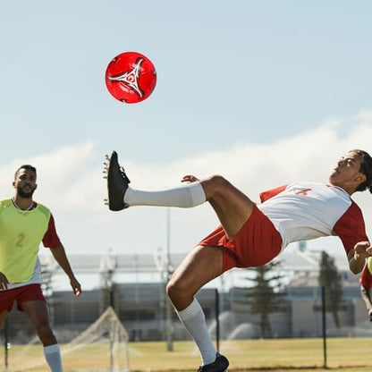 Six pack inflatable training balls in vibrant red blue yellow colors.