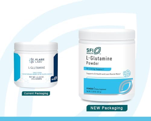 Klaire Labs L Glutamine 5000mg powder supplement container