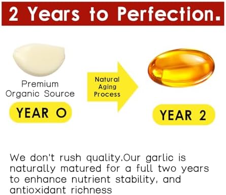 Louma odorless aged garlic extract vegetarian capsules displayed on a clean surface