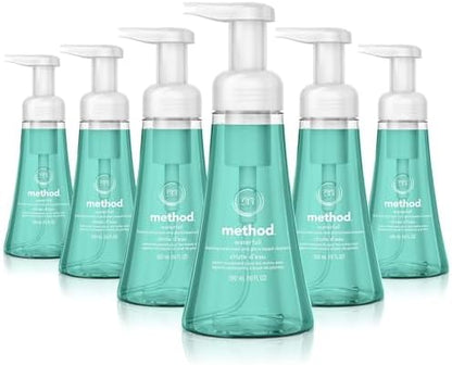 Method plant based foaming hand wash bottle showing the premium pump dispenser