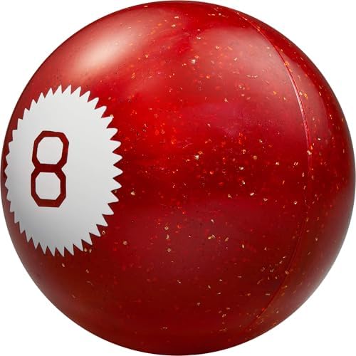 Mattel Games 80th anniversary logo on the Magic 8 Ball