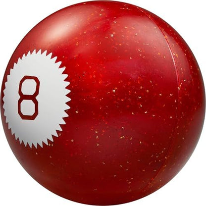 Mattel Games 80th anniversary logo on the Magic 8 Ball