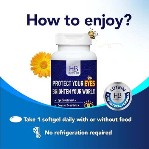 Herbal Bee Eye Supplement dietary facts panel and directions for use