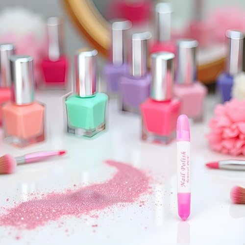 Hand holding Essivox corrector pen for nail art cleanup