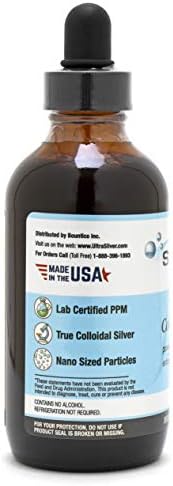 Ultra Silver True Colloidal Silver liquid supplement with dropper lifestyle view