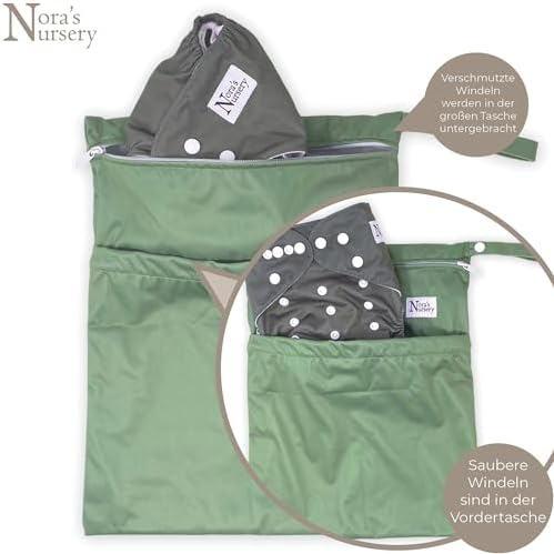 Nora's Nursery garden print waterproof storage bags