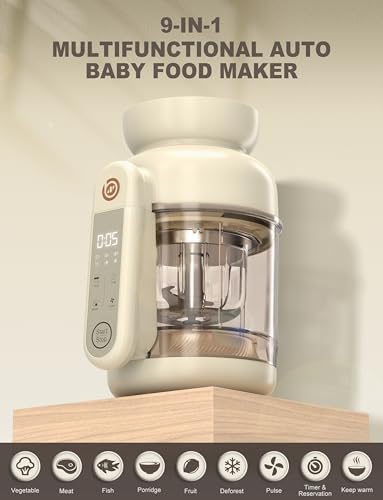BabyNutri blender and steamer appliance separating into dishwasher safe components