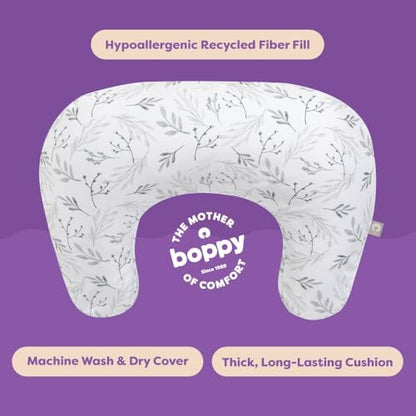 Close up of Boppy nursing pillow fabric texture