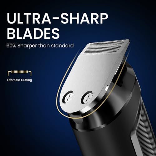 Ufree professional hair clipper clippers being rinsed under a water tap showing IPX6 waterproof design
