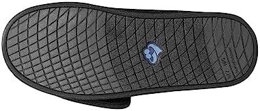 Side view of Silverts extra wide non-slip slippers for edema and swollen feet