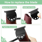 Dodaer T-Finisher compatible blade stainless steel detail