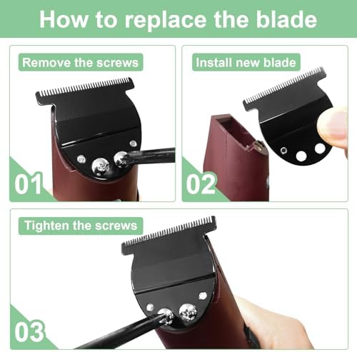 Dodaer T-Finisher compatible blade stainless steel detail