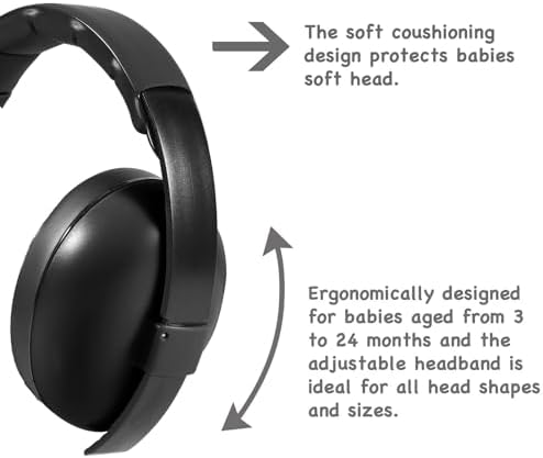 Detailed view of soft cushioning on PandaEar baby ear muffs