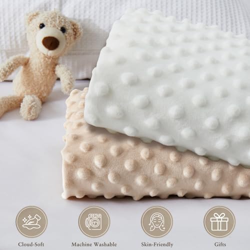 Premium imported Homiest minky dot covers fitted securely onto a standard diaper pad