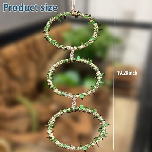 Snake Climbing Rings for Ball Python- Enclosure Accessories - Reptile Habitat Decor, Climbing Branches & Bedding for Ball Python, for Corn Snake Enhancement Ring Toys - Image 3