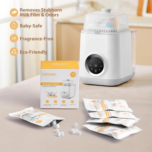 Baby Bottle Washer Tablets - 150 Count, Safe & Residue-Free, Compatible with Momcozy, Baby Brezza, Grownsy, Papablic and All Other Brands - Image 3