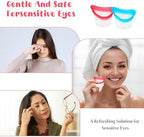 Two count eye wash cup set with protective container for travel