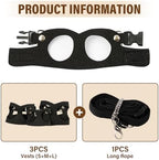Complete packaging contents of the Swirge 3 pieces small pet harness set