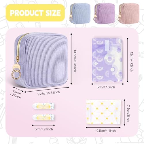 Playexen menstrual pad holder showing internal pocket for tampons and liners.