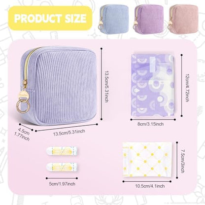 Playexen menstrual pad holder showing internal pocket for tampons and liners.