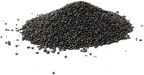 Hewnda black soil granules close up texture