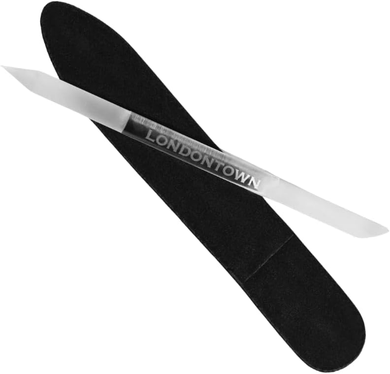 Londontown double-sided glass cuticle pusher front view