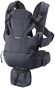 BabyBjorn infant carrier back view showing lumbar support belt