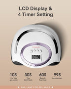 Pushujia UV LED nail lamp interior showing strategic LED bead placement