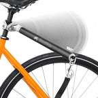 Close up of Malabi bike leash carbon fiber rod