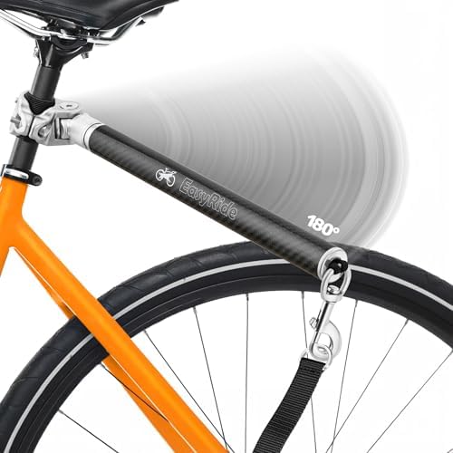 Close up of Malabi bike leash carbon fiber rod
