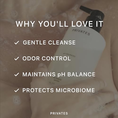 Gender neutral intimate cleanser with aloe vera and turmeric root extract for odor control.