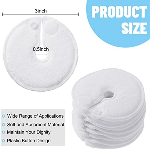 Soft white cotton PEG tube accessories for skin protection