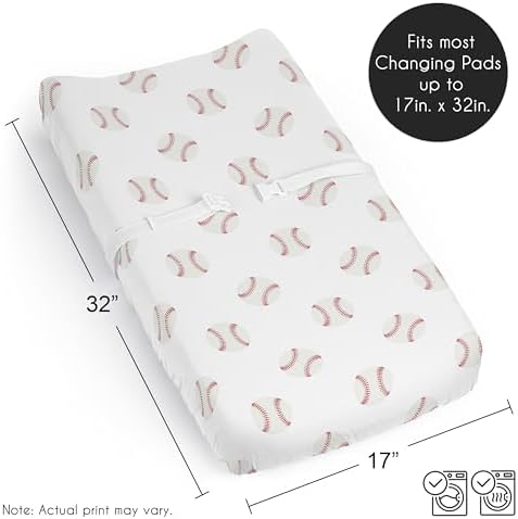 Authentic Sweet Jojo Designs Americana sport changing pad cover packaging