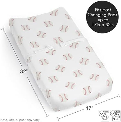 Authentic Sweet Jojo Designs Americana sport changing pad cover packaging