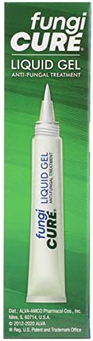 FUNGICURE antifungal gel being applied to finger nail edges for treatment