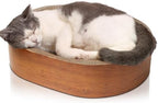 Oval cat scratch pad bowl shape furniture protector couch