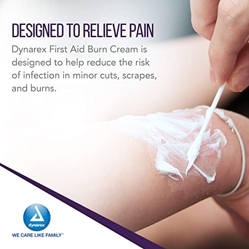 Water based burn relief cream showing sterile packaging for infection prevention.