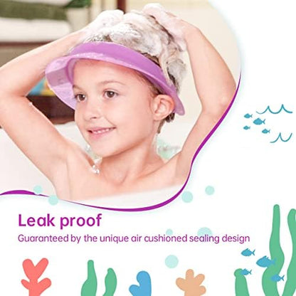Side profile of kair silicone shower guard for toddlers