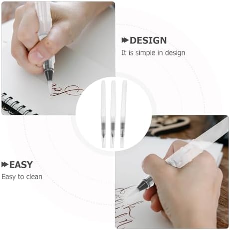 Portable EXCEART watercolor art brush pens next to a travel painting kit