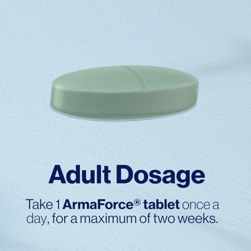 BioCeuticals ArmaForce 120 Tablets flat lay with olive leaf and echinacea graphic elements