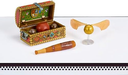 MGA's Miniverse Harry Potter miniature resin collectibles including Quidditch set and potion bottles.