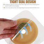 Five pieces of EXCEART ostomy wafers for two piece pouch systems.