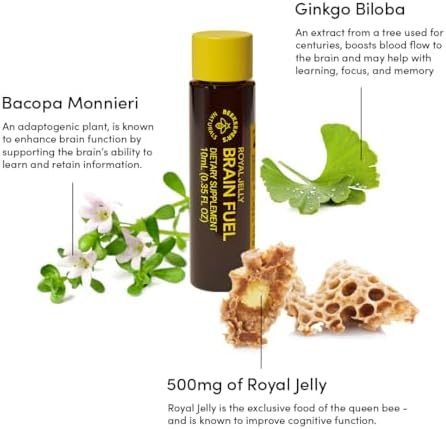 Beekeeper's Naturals B.LXR product labels showing royal jelly ginkgo biloba and bacopa monnieri strengths