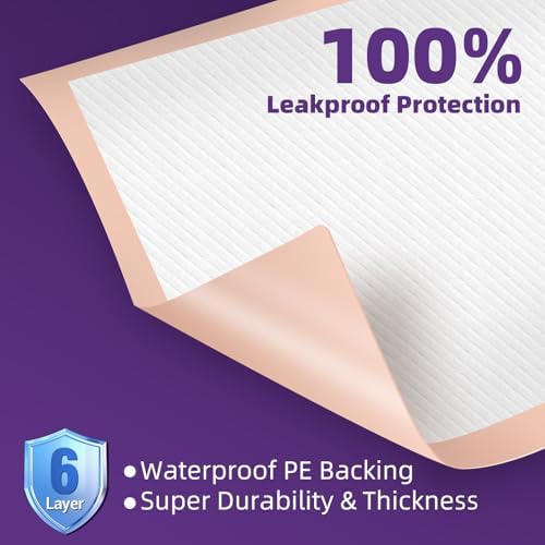 Mkiss heavy duty absorbent bed pad texture close up
