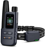 Authentic USA imported electric dog collar with remote transmitter and charging accessories.