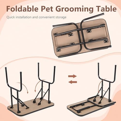 Foldable metal legs and goal-post support structure