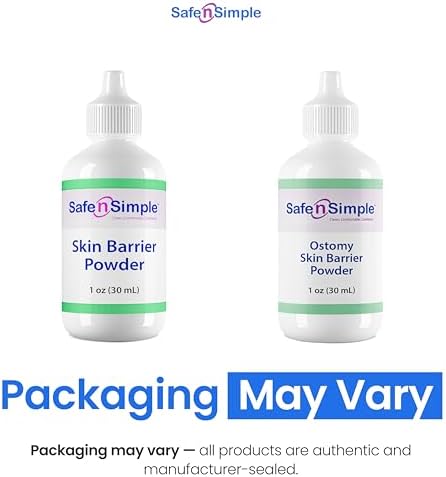 Safe n Simple medicated protective skin barrier powder packaging details