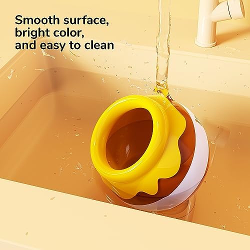 Hamster Sand Bath Container Small Animals Shower and Digging Bathroom Toilet, Ceramics Honey Pot Bathtub for Dwarf Hamster, Syrian Hamster, Gerbils, Hedgehogs, Mice, Rats, Lemming - Image 5